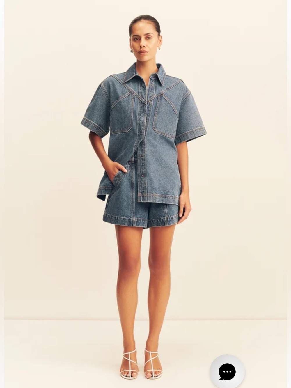 Shona Joy Raquel High Waisted Flair Shorts 4